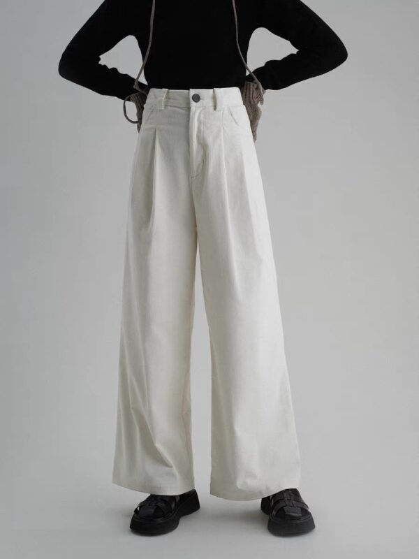 Vintage Corduroy Straight Leg Casual Pants