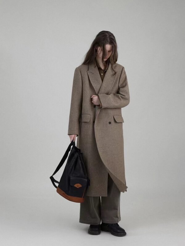 Vintage Slim Fit Long Coat